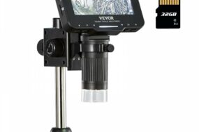 Digital Mikroskop mit HD-Bildschirm 50X-1000X Vergrößerung Auflichtmikroskop USB Mikroskop 8 LED, 2 Millionen Pixeln, 1080P Videoauflösung, 1920x1080(Gerät)/720x1280 (PC) Fotoauflösung