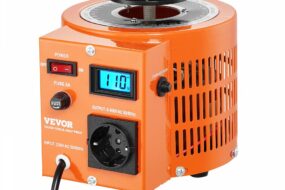 1000VA Spannungswandler mit variabler Spannung 3,3 Ampere, 230 V Eingang 0-300 V Ausgang Wechselspannungsregler, 4 zusätzlichen Sicherungen Thermokontrollschalter für Zuhause, Industrie, Büro