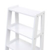 Wandregal Leiterregal 43 x 90 cm weiss – Bild 6