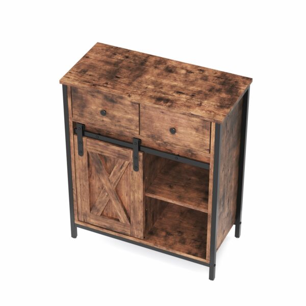 Kommode Vintage mit 2 Schubladen BONITA 70 x 80 cm – Bild 4