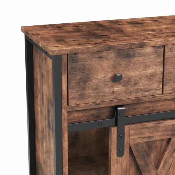 Kommode Vintage mit 2 Schubladen BONITA 70 x 80 cm – Bild 6