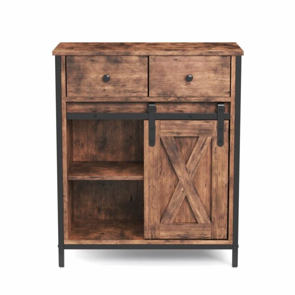 Kommode Vintage mit 2 Schubladen BONITA 70 x 80 cm – Bild 3