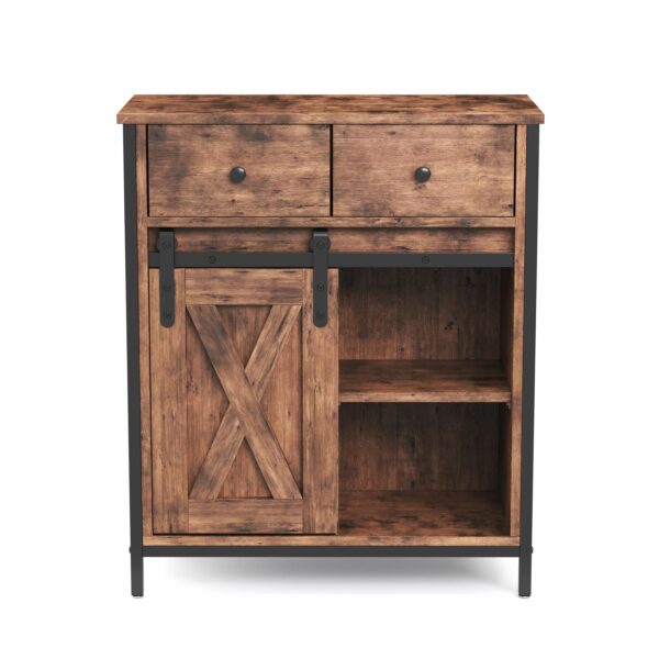 Kommode Vintage mit 2 Schubladen BONITA 70 x 80 cm – Bild 2
