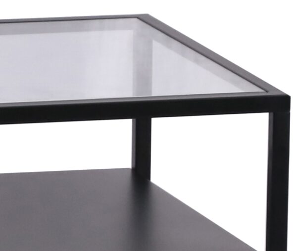 Nachttisch Metall NITE 40 x 51 cm schwarz – Bild 4