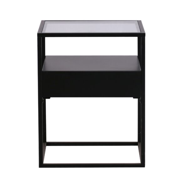 Nachttisch Metall NITE 40 x 51 cm schwarz – Bild 2