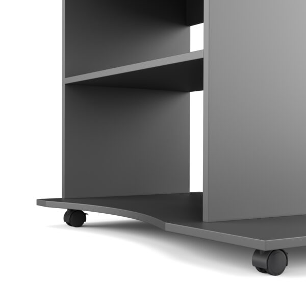 Schreibtisch mit Rollen EVAT anthrazit – Bild 6