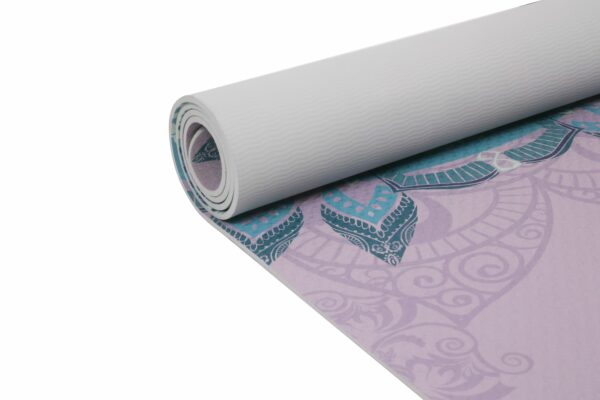 Yogamatte SHANTA pink/mint 180 x 60 x 0.6 cm – Bild 4