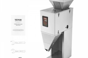 Partikelfüllmaschine, 20–5000 g, automatische Füllmaschine mit Fußpedal, Edelstahl-Wiegefüllmaschine, Wiegefüller für Bohnen, Samen, Körner, Tee, Granulatverpackung