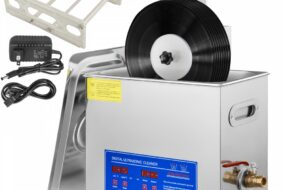6L Ultraschall-Schallplatten-Reinigungsmaschine Komplettset Trockengestell