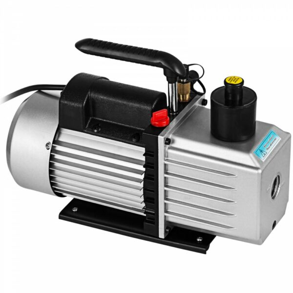 8CFM Zweistufige Vakuumpumpe Unterdruckpumpe 0,3Pa 1HP HVAC Klimaanlage – Bild 10