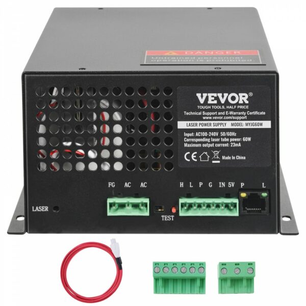 CO2-laser-netzteil Für 60w-laserröhre, Konstantstrom Schutz, Leerlaufschutz, Schnelle Wärmeableitung, Kompatibel Mit Lasergravierern Und -Schneidern Mehrerer Marken – Bild 9