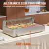 Speisenwärmer Chafing Dish Gastronormbehälter 9x5Qt Buffet Glasschild – Bild 5