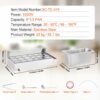 Speisenwärmer Chafing Dish Gastronormbehälter 9x5Qt Buffet Glasschild – Bild 7