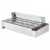 Speisenwärmer Chafing Dish Gastronormbehälter 9x5Qt Buffet Glasschild – Bild 10