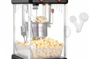 Popcornmaschine Maker Popcornautomat Popcorngerät Kino 300W 2,5oz Schwarz