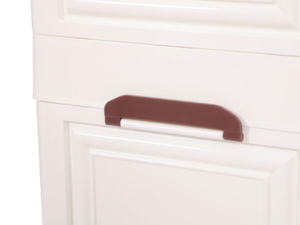 Rollturm mit 3 Aufbewahrungsboxen beige – Bild 6
