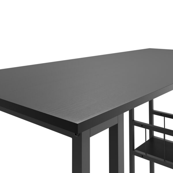 Bartisch SAMUEL 120 x 50 x 105 cm schwarz – Bild 5