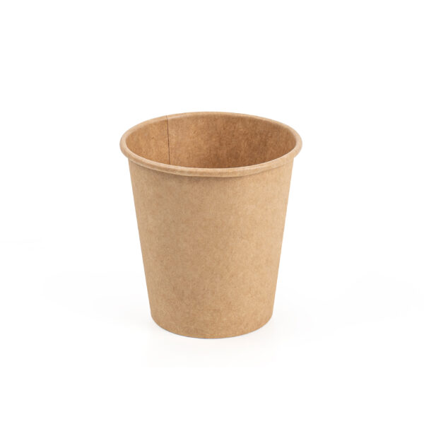 Einwegbecher Bio 200 ml 500 Stk. braun – Bild 2