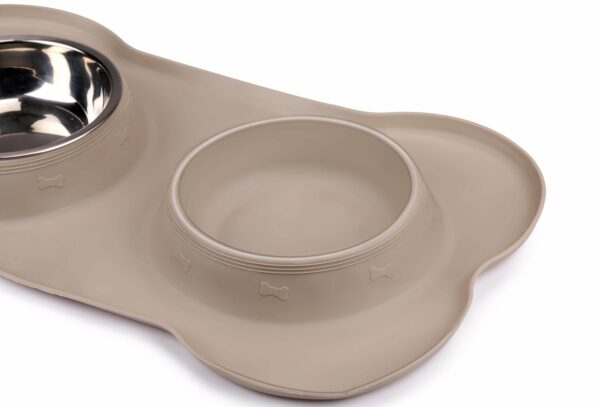 Fressnapf Edelstahl 400 ml mit Napfunterlage 2er Set – Bild 2