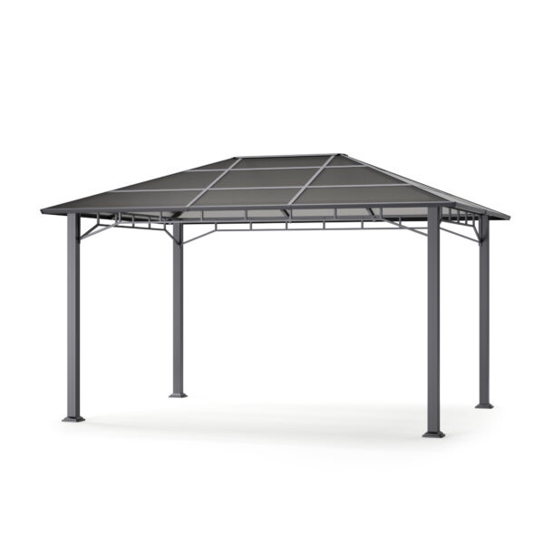 Gartenpavillon PRINCE 4 x 3 m grau – Bild 3