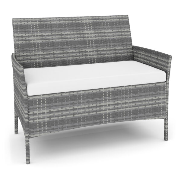 Gartenset Rattan MOLDE grau/beige – Bild 6