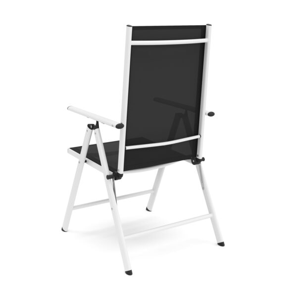 Gartenstuhl EVA 2er Set schwarz/weiss – Bild 5