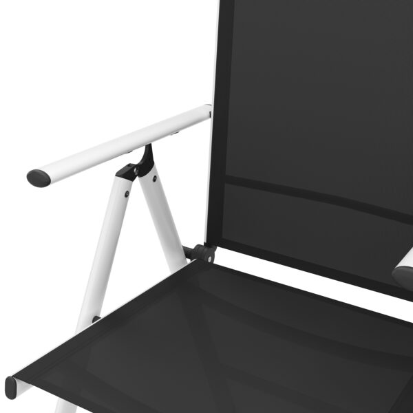 Gartenstuhl EVA 2er Set schwarz/weiss – Bild 7