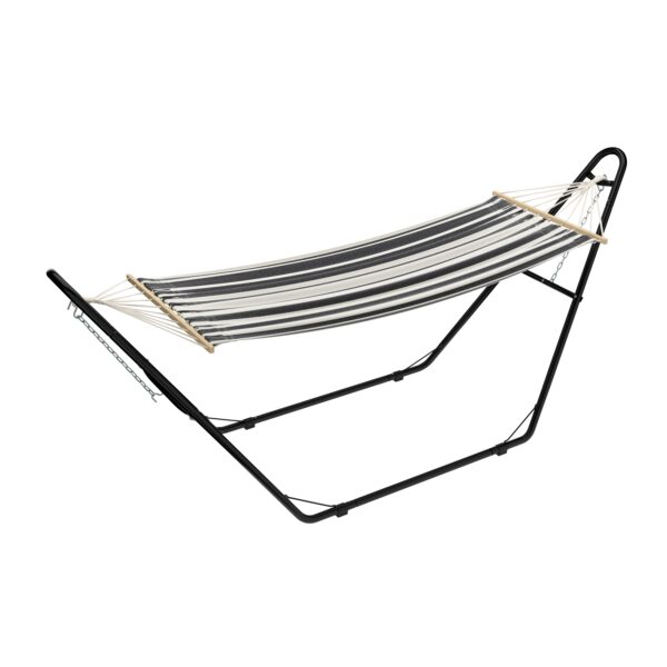 Gestell für Hängematte 325 x 100 cm schwarz – Bild 2