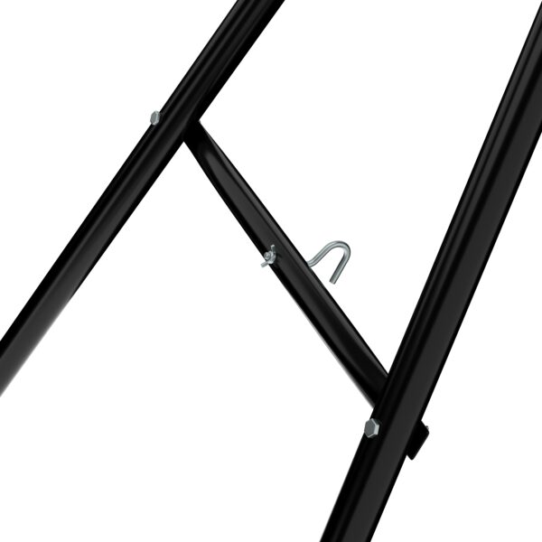 Gestell für Hängematte 325 x 100 cm schwarz – Bild 6
