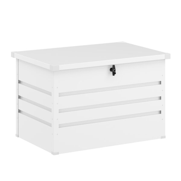 Gartenbox wasserdicht MONACO 100 x 62 x 64 cm 300L weiss – Bild 2