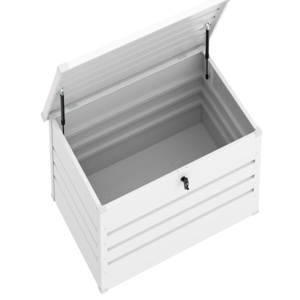 Gartenbox wasserdicht MONACO 100 x 62 x 64 cm 300L weiss – Bild 5