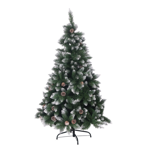 Künstlicher Weihnachtsbaum mit Schnee 150 cm