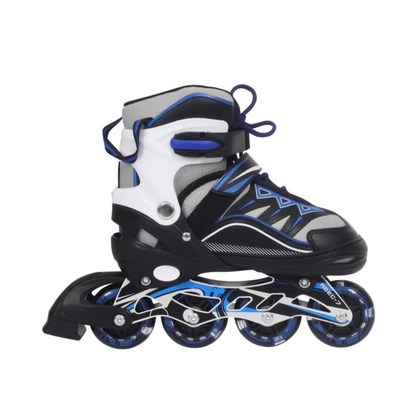 LED Inlineskates Grösse 28 - 32 verstellbar blau – Bild 3