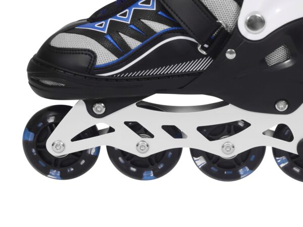 LED Inlineskates Grösse 28 - 32 verstellbar blau – Bild 5