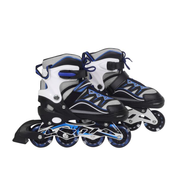 LED Inlineskates Grösse 28 - 32 verstellbar blau – Bild 2