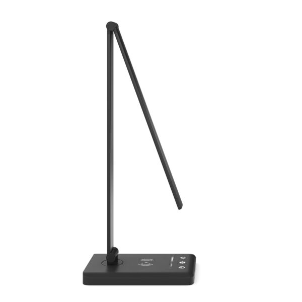 LED Tischlampe LUX mit Wireless Charger schwarz – Bild 4