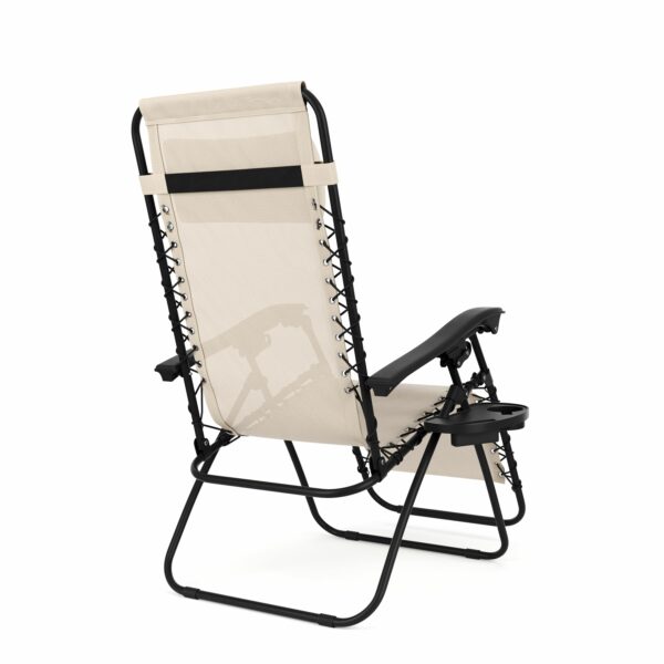 Liegestuhl Campingstuhl DELILAH beige – Bild 5