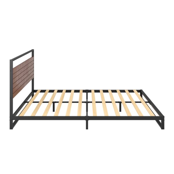 Metallbett INGRID 180 x 200 cm schwarz/natur – Bild 4