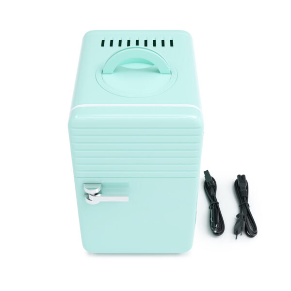 Minikühlschrank Retro 6L tragbar mint – Bild 6