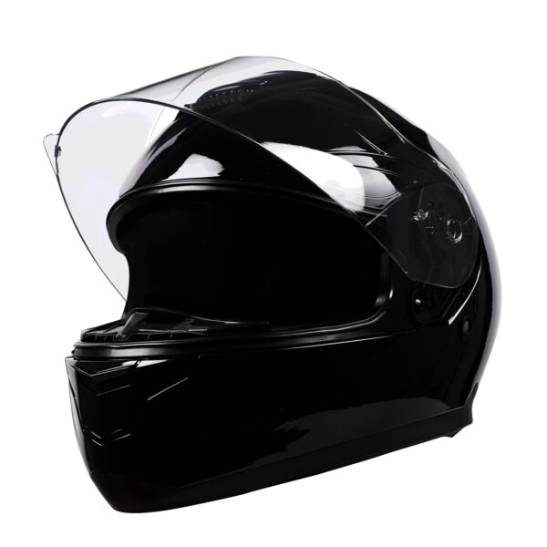 Motorrad Integralhelm Einzelvisier schwarz Grösse 61 – Bild 3