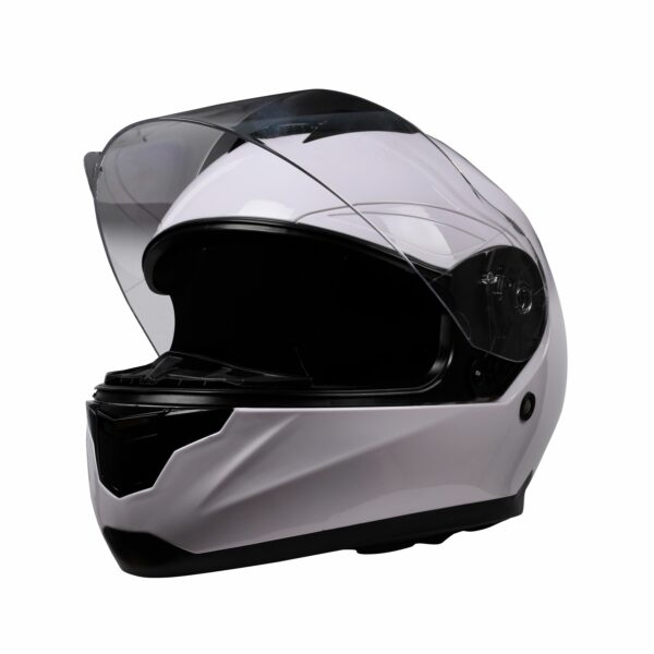 Motorrad Integralhelm Einzelvisier weiss Grösse 61 – Bild 3