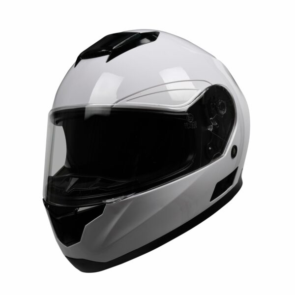 Motorrad Integralhelm Einzelvisier weiss Grösse 61