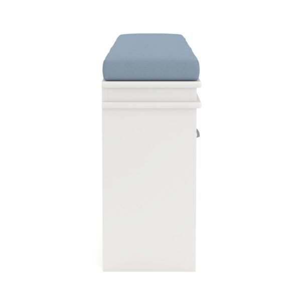 Schuhbank PETRA 104 x 24 x 51 cm weiss – Bild 4