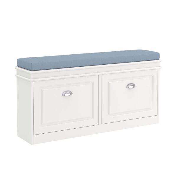 Schuhbank PETRA 104 x 24 x 51 cm weiss