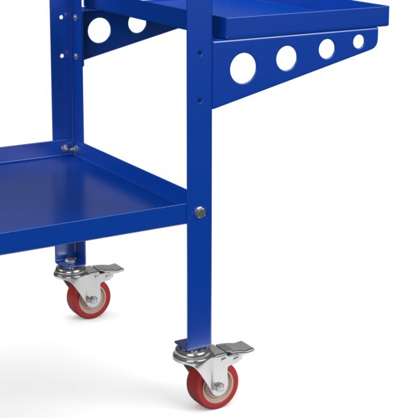 Schweisstisch mit Rollen 128 x 55 x 88 cm blau – Bild 7