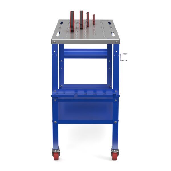 Schweisstisch mit Rollen 128 x 55 x 88 cm blau – Bild 5