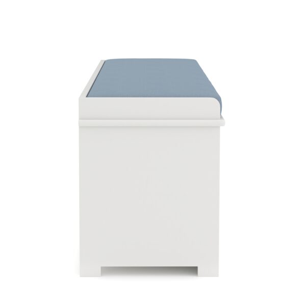 Sitzbank mit 3 Staufächer KAMILA 105 x 34 x 43 cm weiss/hellbraun – Bild 5