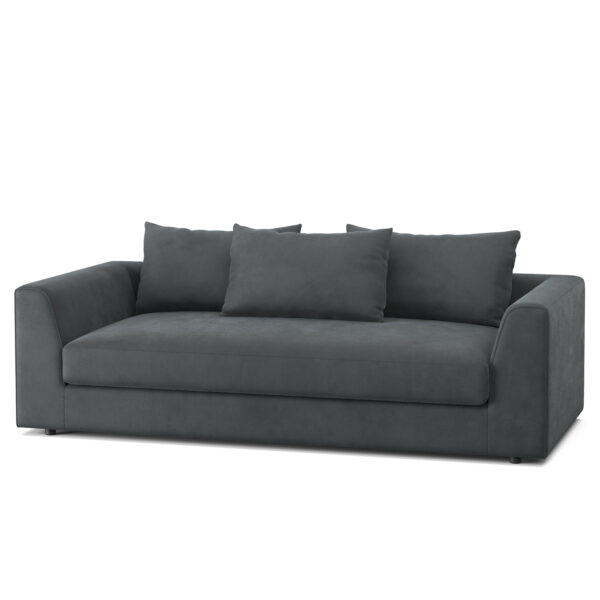 Bigsofa Samt ABBY anthrazit