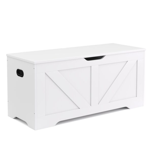 Truhe 100 x 46 x 40 cm weiss