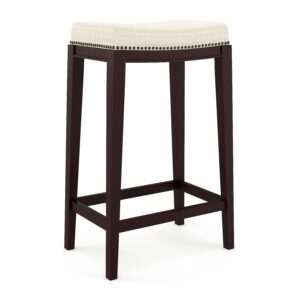Barhocker ALONSO beige/dunkelbraun